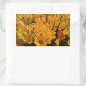 Gele crocus flavus - Gele gouden bloemen Rechthoekige Sticker (Tas)