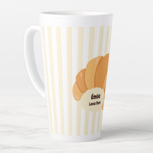 gele croissant latte mok (Linkerhoek)