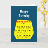 Gele cryptogram kaart (Gele Bloem)