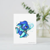 Gele Cybunny met sterren Briefkaart (Staand voorkant)