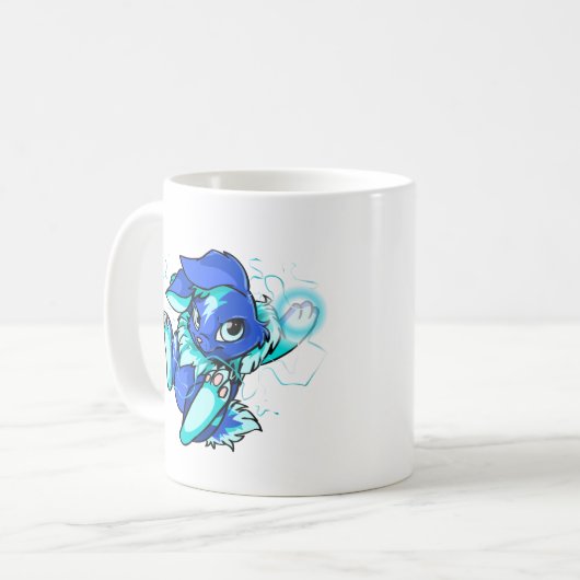 Gele Cybunny met sterren Koffiemok (Voorkant links)