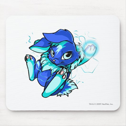 Gele Cybunny met sterren Muismat (Voorkant)