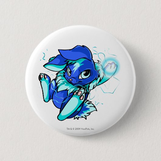 Gele Cybunny met sterren Ronde Button 5,7 Cm (Voorkant)