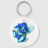 Gele Cybunny met sterren Sleutelhanger (Voorkant)