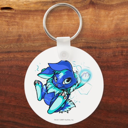 Gele Cybunny met sterren Sleutelhanger (Voorkant)