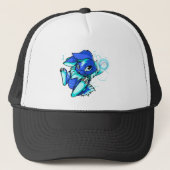 Gele Cybunny met sterren Trucker Pet (Voorkant)