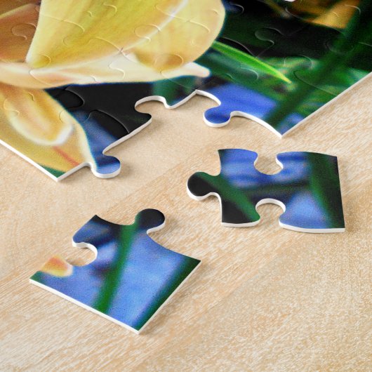 Gele Cymbidiumorchideeën Legpuzzel (Zijkant)