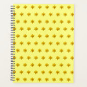 Gele Daffodil Bloem Naadloos Patroon op Planner (Voorkant)