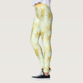  gele daffodil bloemenyoga leggings (Links)