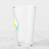 Gele Daffodil Bunch Floral Spring Wedding Favor Glas (Links)