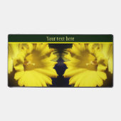 Gele Daffodil Flower Petals persoonlijk gepersonal Bureaumat (Voorkant)