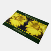 Gele Daffodil Flower Petals persoonlijk gepersonal Deurmat (Schuin)