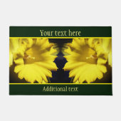 Gele Daffodil Flower Petals persoonlijk gepersonal Deurmat (Voorkant)
