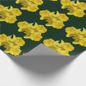 Gele Daffodil Flowers Cadeaupapier (Hoek)