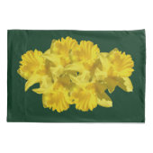 Gele Daffodil Flowers Kussensloop (Achterkant)