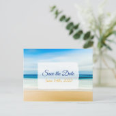 gele Daffodil Flowers Save the Date Briefkaart (Staand voorkant)