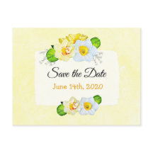  gele Daffodil Flowers Save the Date