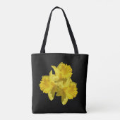 Gele Daffodil Flowers Tote Bag (Achterkant)