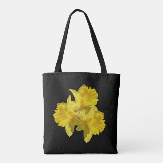Gele Daffodil Flowers Tote Bag (Achterkant)