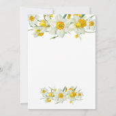 Gele Daffodil Lente Rustieke Bloemen Verjaardag Kaart (Achterkant)
