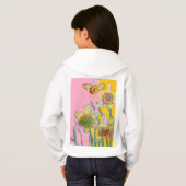Gele Daffodil waterverf art Girls T Shirt (Achterkant volledig)