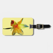 Gele Daffodil waterverf art Spring Flower Bagagelabel (Voorkant horizontaal)