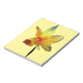 Gele Daffodil waterverf art Spring Flower Notitieblok (Linkerzijde)