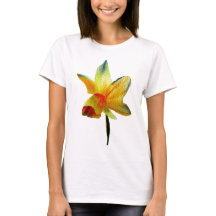 Gele Daffodil waterverf art Spring Flower