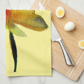 Gele Daffodil waterverf art Spring Flower Theedoek (Quarter Fold)