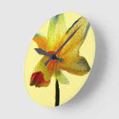 Gele Daffodil waterverf kunstlentevloer Ronde Klok (Hoek)
