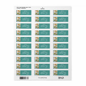 Gele Daffodil Waterverf Return Address Labels (Full Sheet)