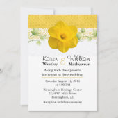  Gele Daffodil Weddenschap Kaart (Voorkant)