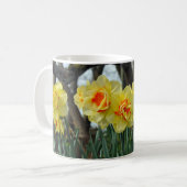 Gele daffodilbloemen koffiemok (Voorkant links)