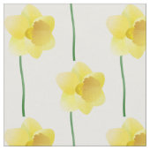 Gele daffodilerende veusbloem op aangepaste achter stof (Close Up)