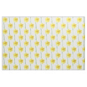 Gele daffodilerende veusbloem op aangepaste achter stof (Fat Quarter)
