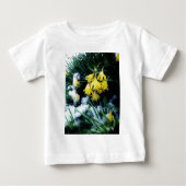 Gele Daffodils bloemen in de sneeuw (Voorkant)