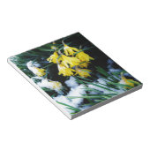 Gele Daffodils bloemen in de sneeuw Notitieblok (Schuin)