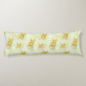Gele Daffodils Floral Chic Bedding Lichaamskussen (Achterkant)