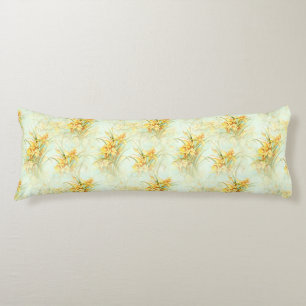  Gele Daffodils Floral Chic Bedding Lichaamskussen