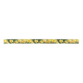 Gele Daffodils Floral Garden Satijnen Lint (Voorkant)
