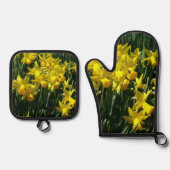 Gele Daffodils I Ovenwant & Pannenlap Set (Voorkant)