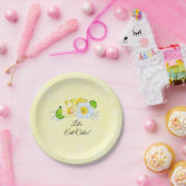 Gele Daffodils lente bruiloft gepersonaliseerd Papieren Bordje (Feest)