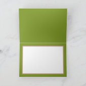 Gele Daffodils Lime Green Background Birthday Kaart (Binnen)