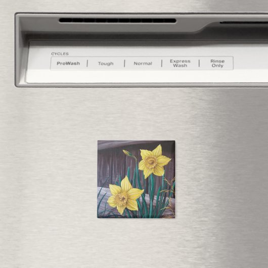 Gele Daffodils Magneet (Insitu (Vaatwasser))