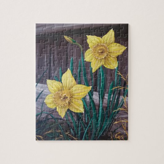 Gele Daffodils Puzzel 8" x 10" (Verticaal)