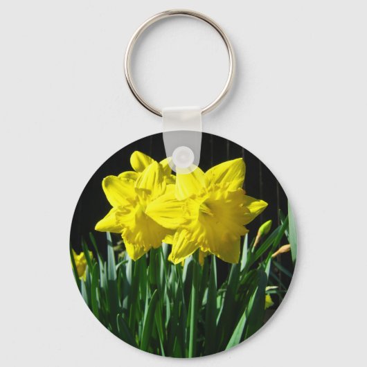 Gele daffodils - Sleutelhanger (Voorkant)