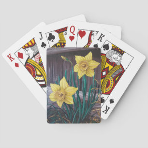 Gele Daffodils Speelkaarten