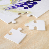 Gele Daffodils Waterverf Illustratie Legpuzzel (Zijkant)