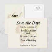 Gele Dag Lily Trouwbenodigdheden Aankondigingskaart (Voorkant / Achterkant)