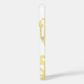 Gele dagen op wit Case-Mate iPhone case (Achterkant / Links)